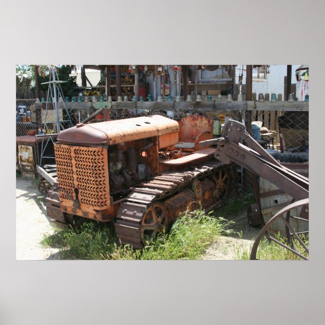 Tyst gammal traktor poster (Framsidan)