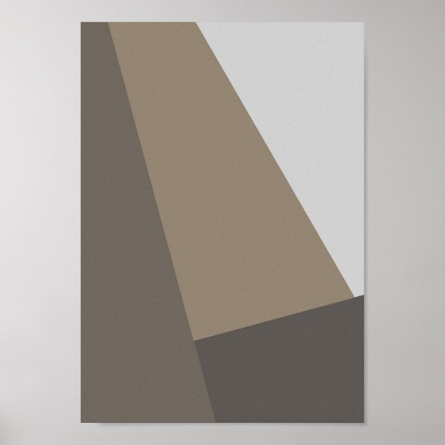 Tyst geometri – modern abstrakt konsttryck poster (Framsidan)