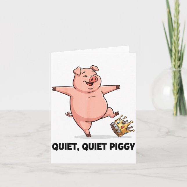 Tyst Ggy Roligt Litical Meme Anti-trump Design  Kort (Framsida)