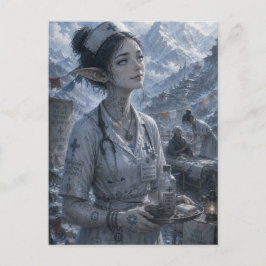 Tyst glädje / Sjuksköterska / Tibetanska bergen Vykort