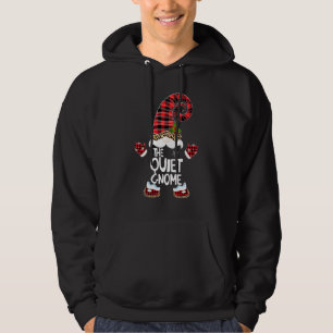 Tyst Gnome Buffalo Rutig Matchande Familj Julkläde Hoodie