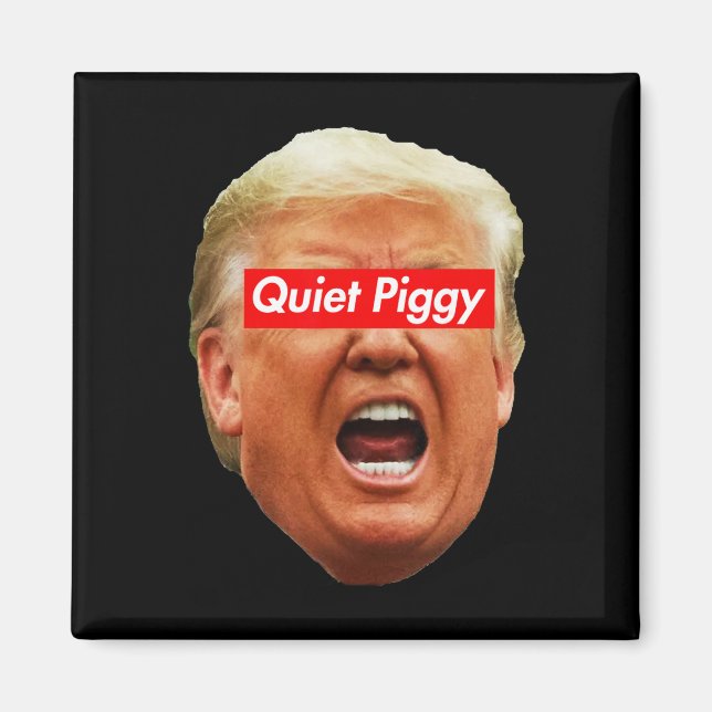Tyst Gris - Anti Trump  Magnet (Framsidan)