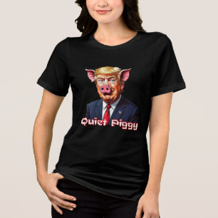 Tyst Gris Antitrump Politisk Humor T Shirt