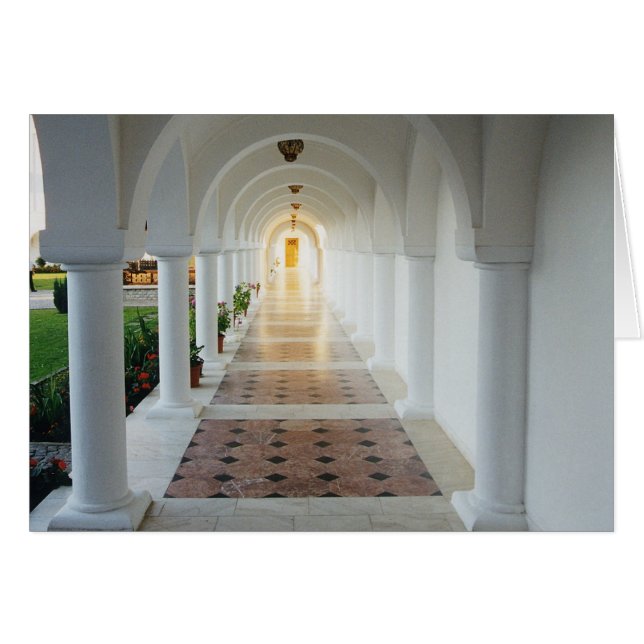 Tyst hall hälsningskort (Framsidan Horizontal)