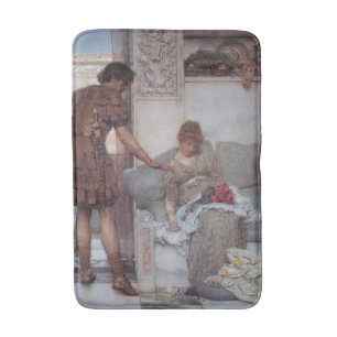 Tyst Hälsning (av Lawrence Alma-Tadema) Badrumsmatta