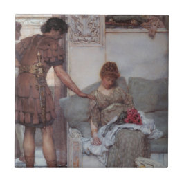 Tyst Hälsning (av Lawrence Alma-Tadema) Kakelplatta