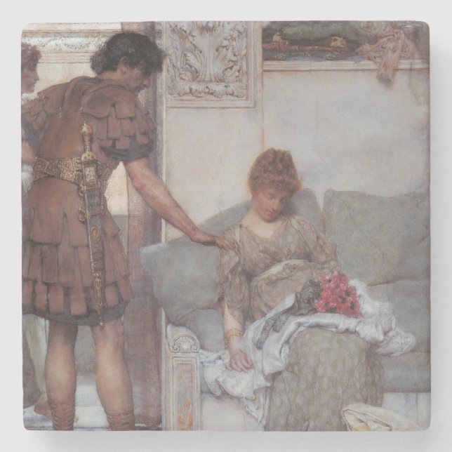 Tyst Hälsning (av Lawrence Alma-Tadema) Stenunderlägg (Framsidan)