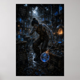 Tyst ilska / Glasblåsare / Fabriksverkstad Poster