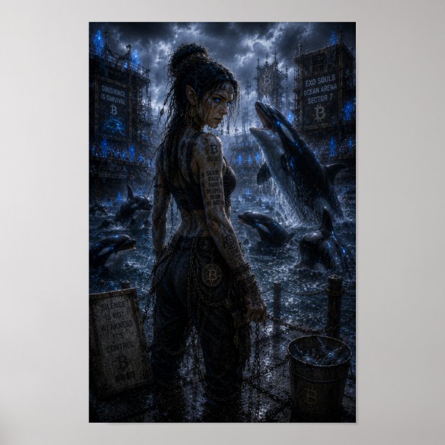 Tyst ilska / Orca-tränare / Havet Poster (Framsidan)