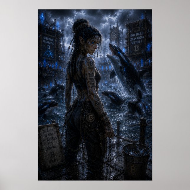 Tyst ilska / Orca-tränare / Havet Poster (Framsidan)