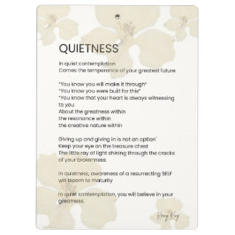 Tyst inspirationskriven Ord Dikt