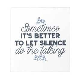 Tyst - inspirationsoffert anteckningsblock