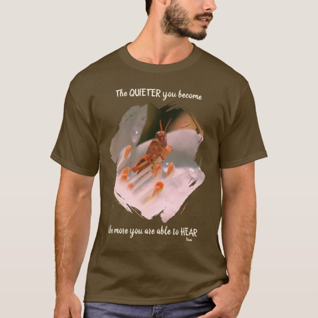 Tyst Inspirerande Rumi-citat   T Shirt (Framsida)