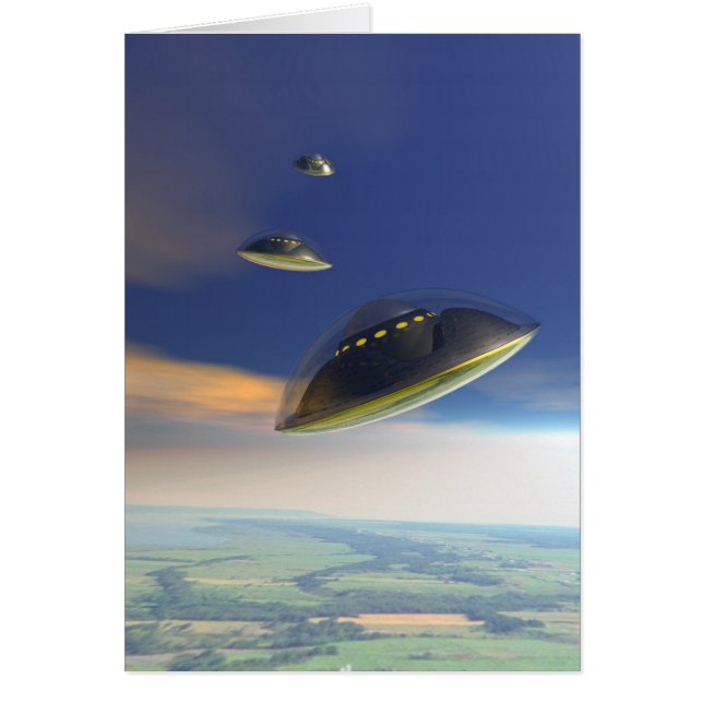 Tyst invasionskort hälsningskort (Framsidan)