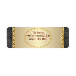 Tyst julåtervändandeadressetikett returadress etikett