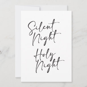 Tyst jullkort i natt inbjudningar