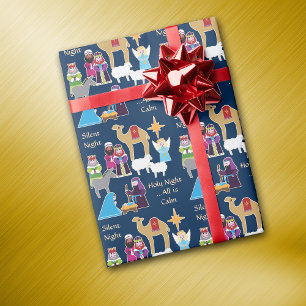 Tyst jultomhet under natten presentpapper