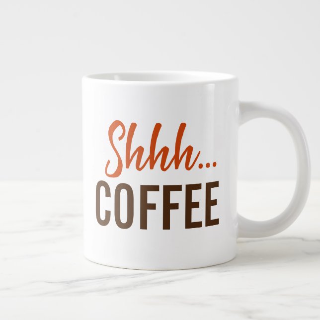 Tyst...Kaffe Jumbo Mugg (Höger)