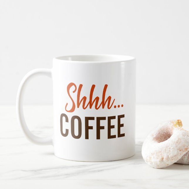 Tyst...Kaffe Kaffemugg (Med munk)