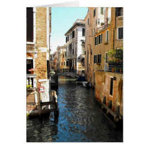 Tyst kanal i Venedig, Italien kort