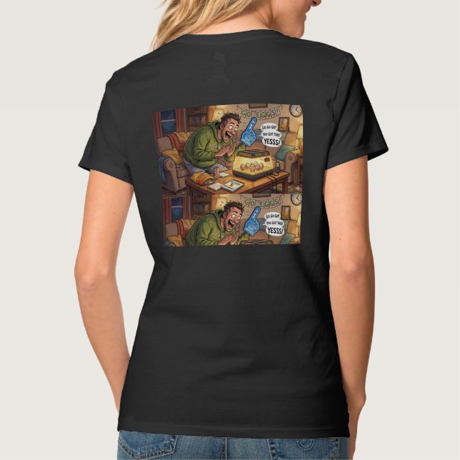 Tyst kläckning natt t shirt (Baksida)