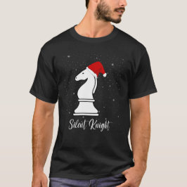 Tyst Knight chess biet jul sång pun T Shirt