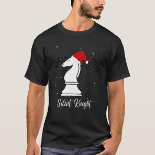 Tyst Knight chess biet jul sång pun T Shirt