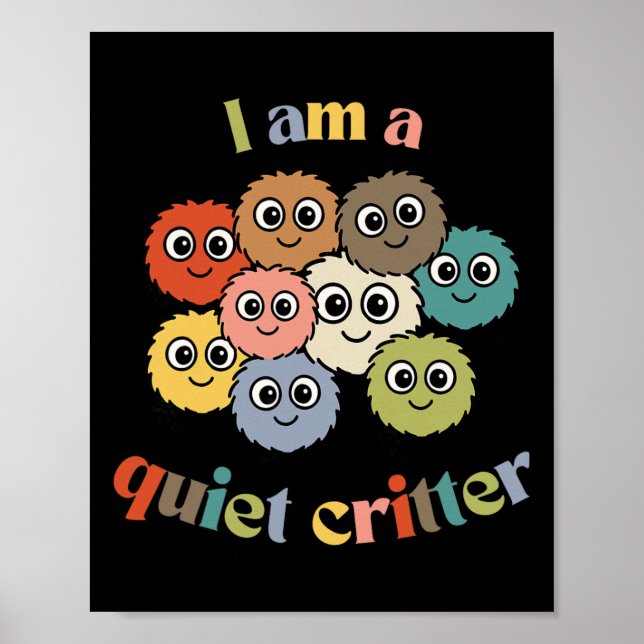 Tyst Kritterklubb Lugn Klassrum Belöning  Poster (Framsidan)