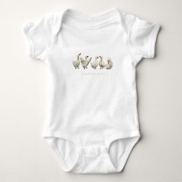 Tyst Kvack: Vit Anka Stjärnkväll Gås T Shirt