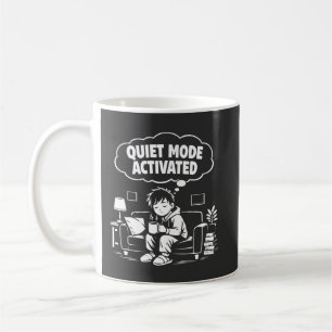 Tyst läge aktiverat kaffemugg