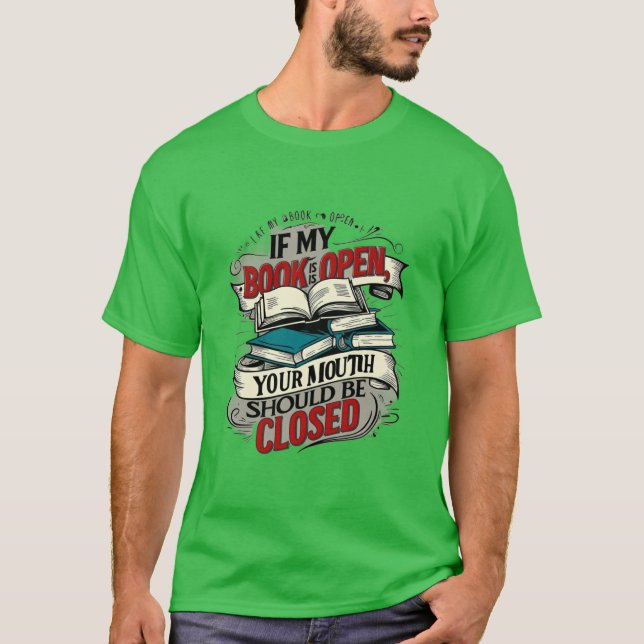Tyst läsare t shirt (Framsida)