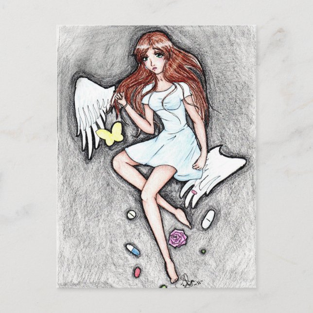 Tyst lidande vykort (Framsida)