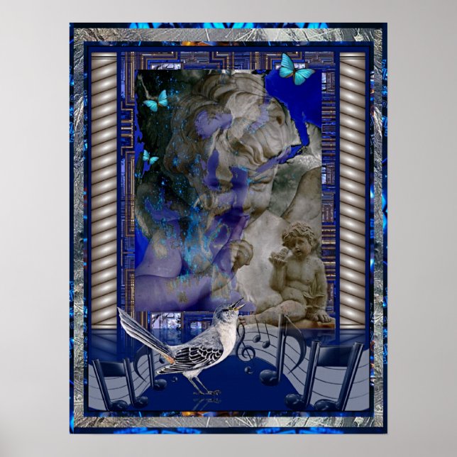 Tyst Lilla Barn Sjng Inte Ett Ord Poster (Framsidan)