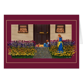 Tyst ljus hälsningskort