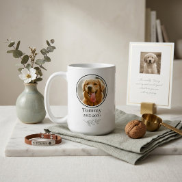 Tyst Lyx 2-Foto Husdjur Minneshälsning Kaffemugg