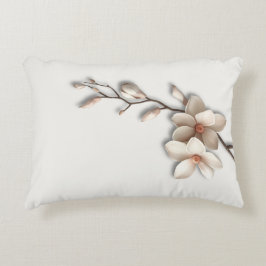 Tyst Lyx Botanisk Magnolia Prydnadskudde