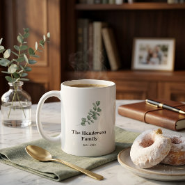 Tyst Lyx Sälggrön Familj Etabterad Kaffe Kaffemugg