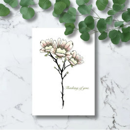 Tyst Magnolia – Botaniskt Uppmuntrande Kort