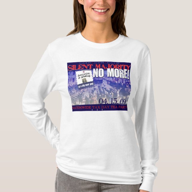 Tyst majoritet INTE MER! Tröja (Framsida)