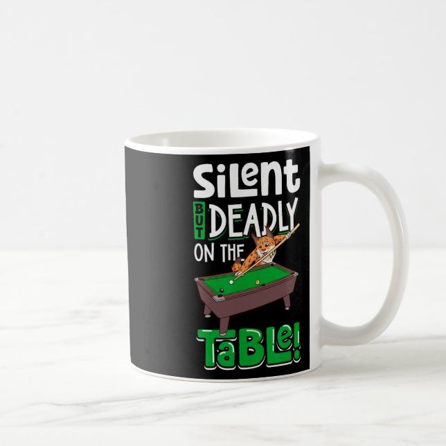 Tyst men dödlig - Billiards Lynx Kaffemugg (Höger)