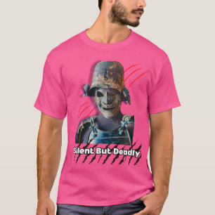 Tyst men dödligt Samurai Warrior T-shirt för manar