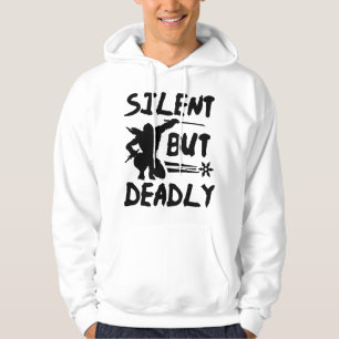 Tyst men sorglig hoodie
