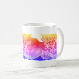 Tyst minne blå hand kaffemugg