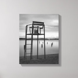 Tyst morgon på stranden canvastryck