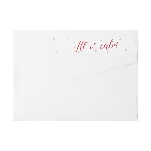 Tyst natt alla är Lugnens jul Etikettband (Baksidan)