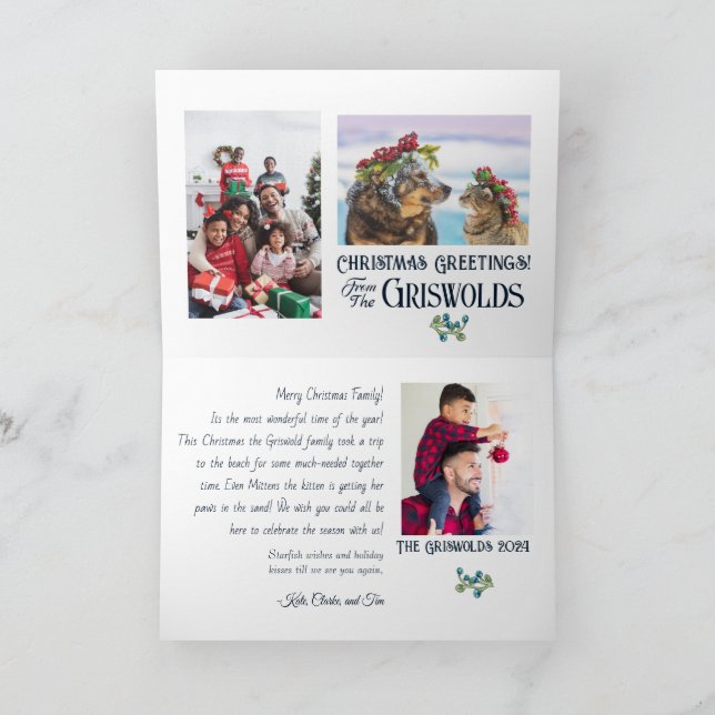 "Tyst natt" ett julkort för ubåten Kort (Inuti)