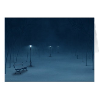 Tyst natt hälsningskort