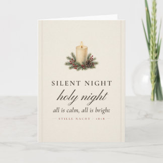 Tyst Natt Helig Natt Julkort Kort