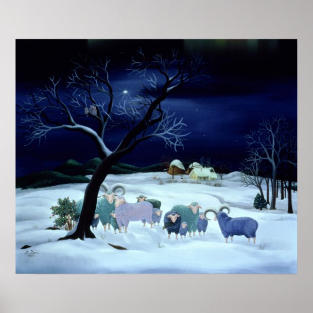 Tyst natt Heliga Natt 1995 Poster (Framsidan)