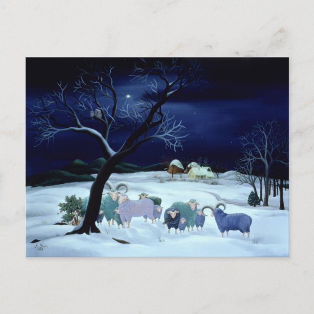 Tyst natt Heliga Natt 1995 Vykort (Framsida)